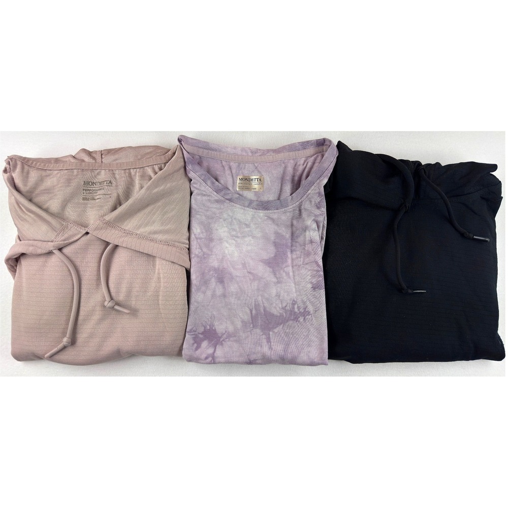 Mondetta Womens Large Activewear 2pc Bundle Hoodie T-Shirt Athleisure Bonus